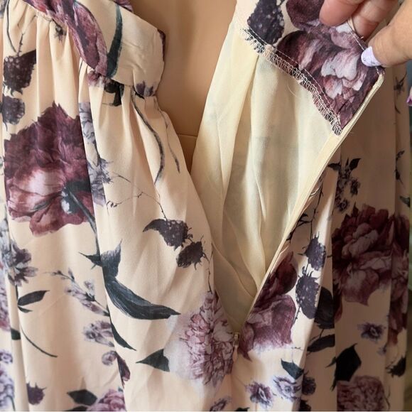 SHEIN Crisscross Back Floral Maxi Dress LARGE - Picture 10 of 14